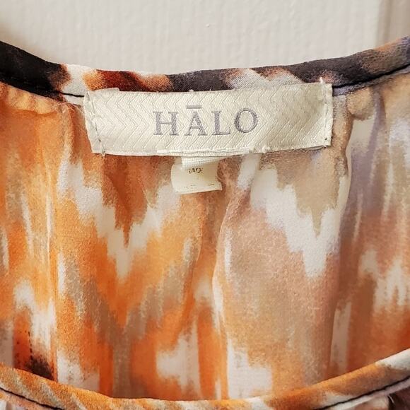 HALO CHEVRON slightly‎ sheer blouse plus size 3X - Picture 4 of 5